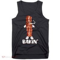 Bakin Bacon Funny 420 Marijuana Smoke Weed Pot Tank Top thumb 0