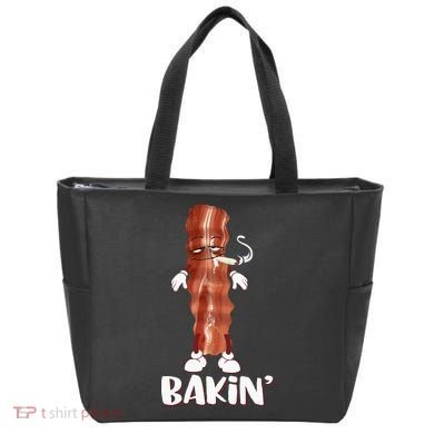 Bakin Bacon Funny 420 Marijuana Smoke Weed Pot Tote Bag