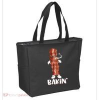 Bakin Bacon Funny 420 Marijuana Smoke Weed Pot Tote Bag thumb 2