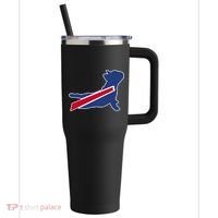 Buffalo French Bulldog 40oz Vacuum Insulated Stainless Steel Travel Tumbler thumb 0