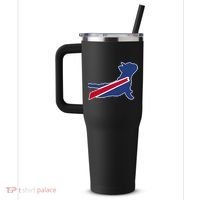 Buffalo French Bulldog 40oz Vacuum Insulated Stainless Steel Travel Tumbler thumb 2