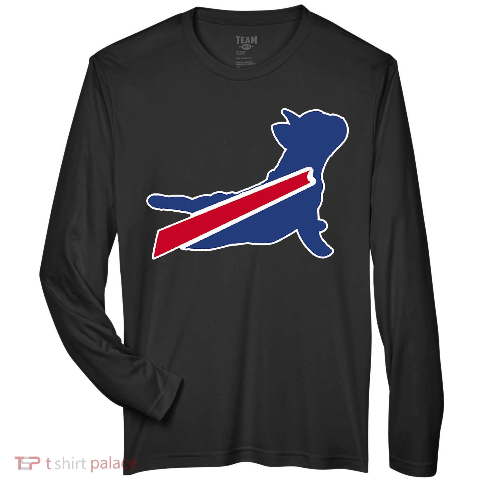 Buffalo French Bulldog Zone Performance Long-Sleeve T-Shirt