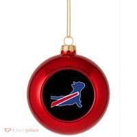 Buffalo French Bulldog Plastic Christmas Ball Ornament thumb 0