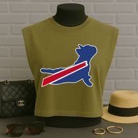 Buffalo French Bulldog Garment-Dyed Women's Muscle Tee thumb 3