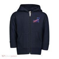 Buffalo French Bulldog Toddler Zip Fleece Hoodie thumb 0