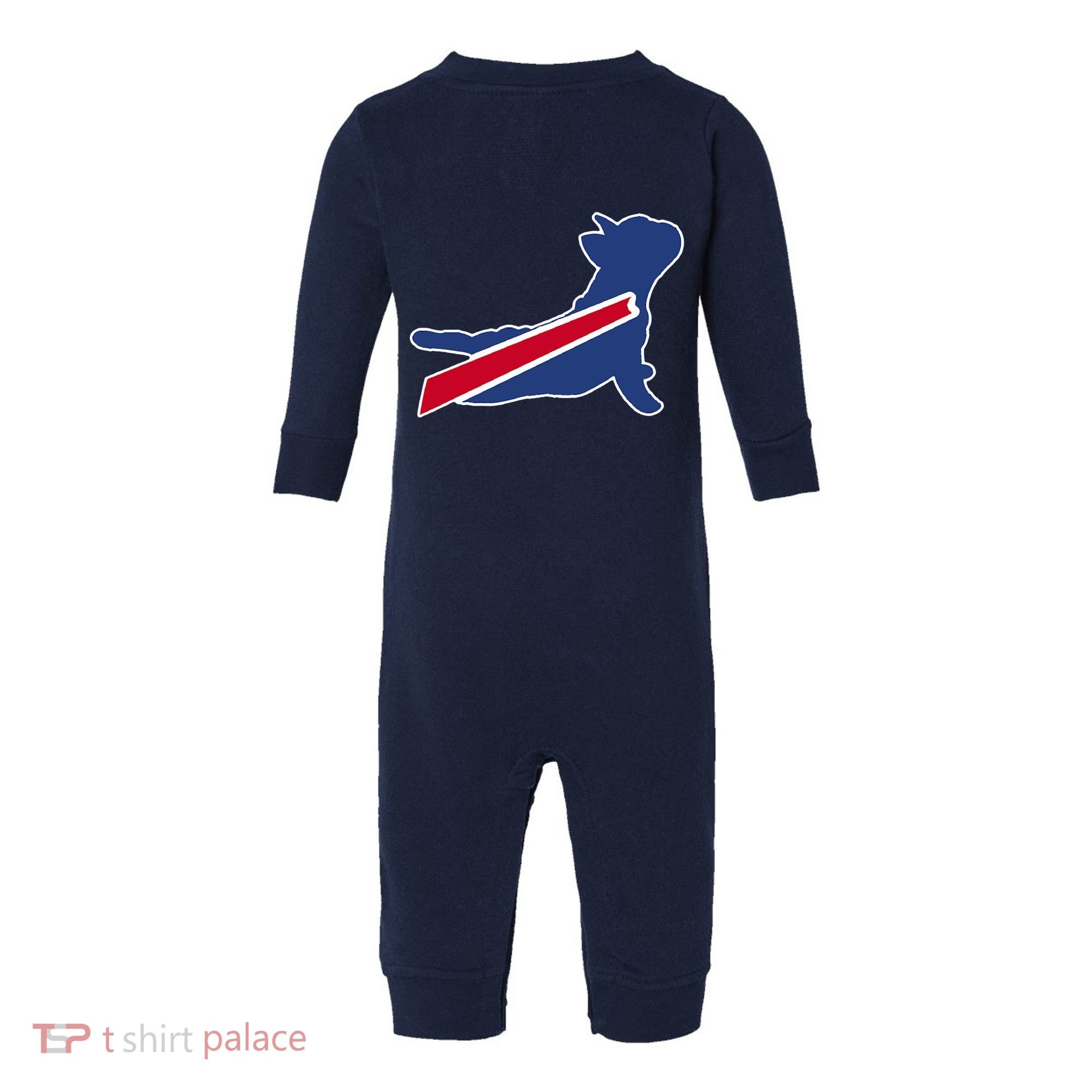 Buffalo French Bulldog Infant Fleece One Piece