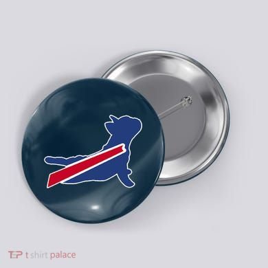 Buffalo French Bulldog Button