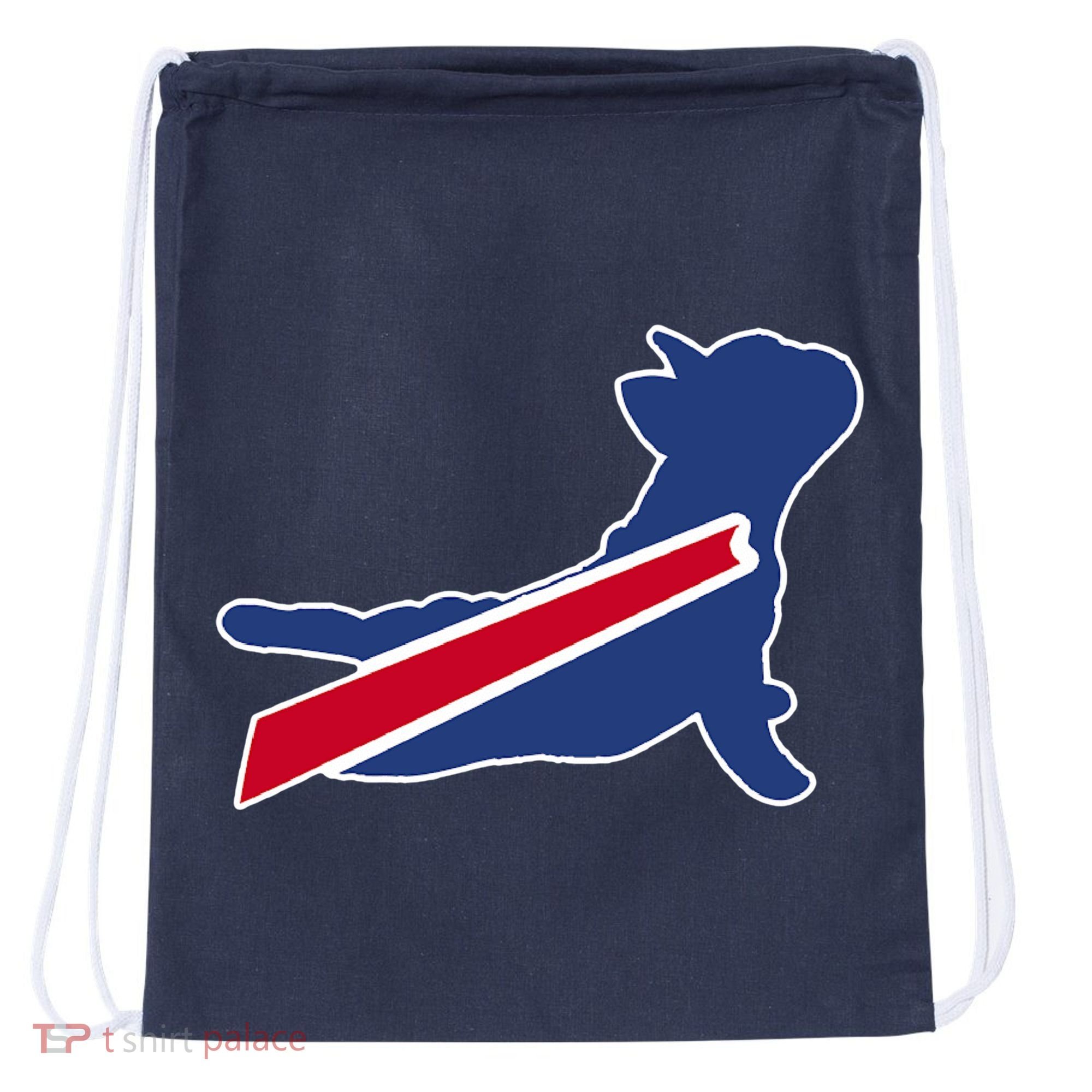 Buffalo French Bulldog Drawstring Bag