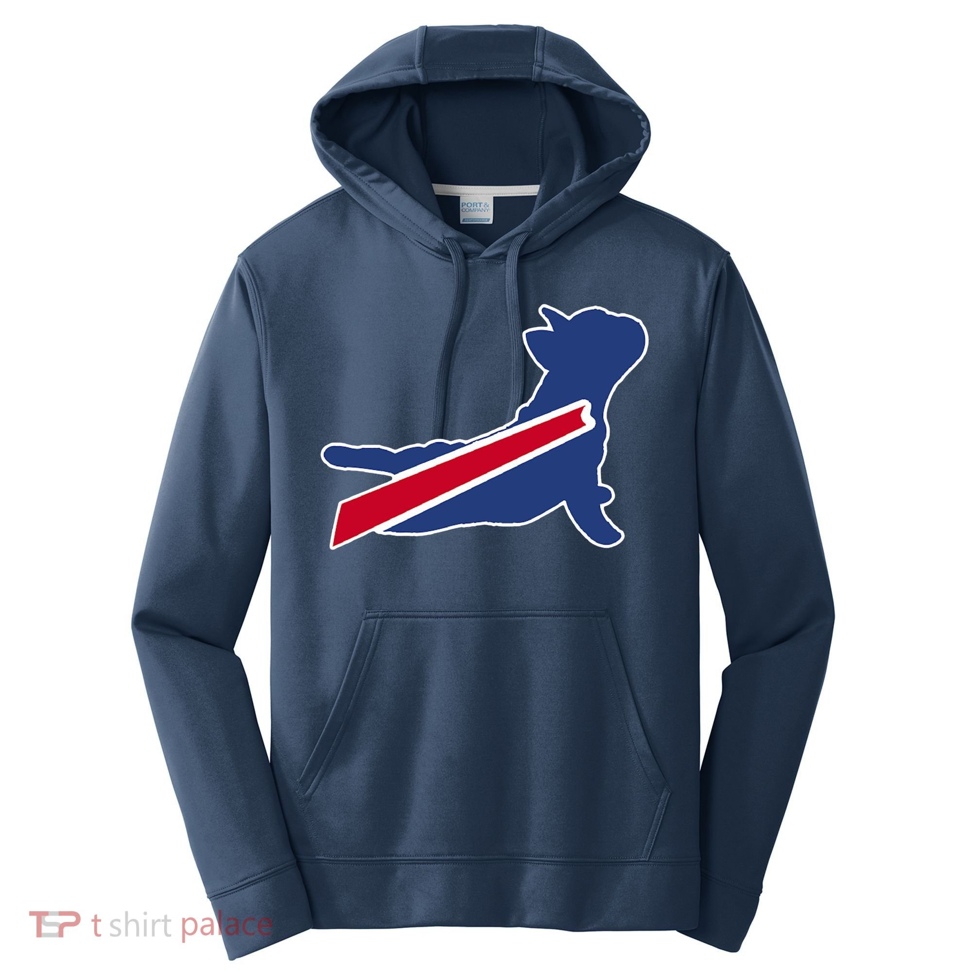 Buffalo French Bulldog Performance Fleece Hoodie