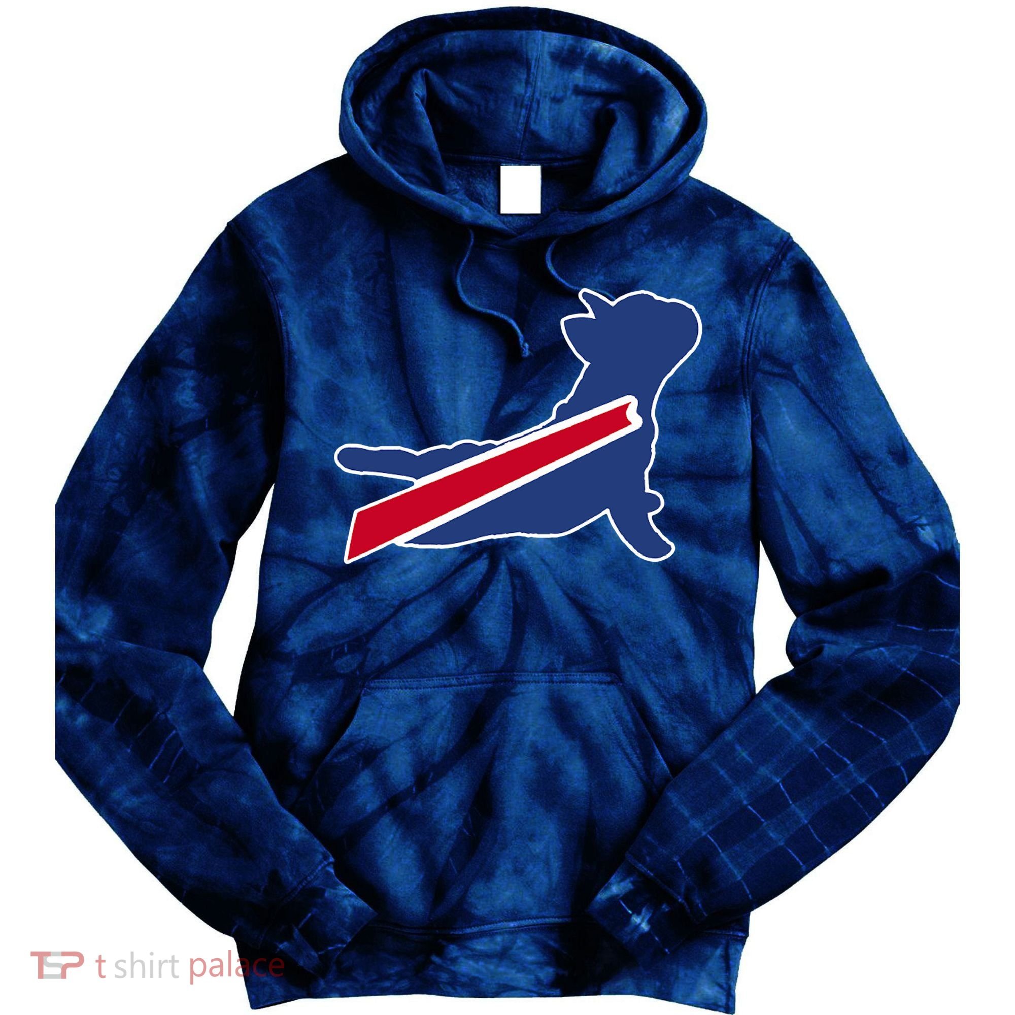Buffalo French Bulldog Tie Dye Hoodie