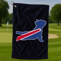 Buffalo French Bulldog Golf Towel thumb 1