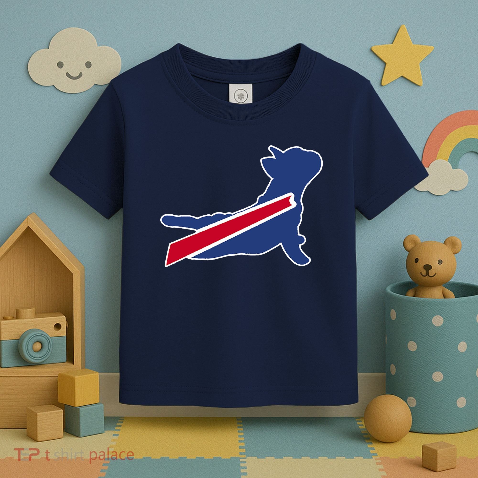 Buffalo French Bulldog Toddler T-Shirt