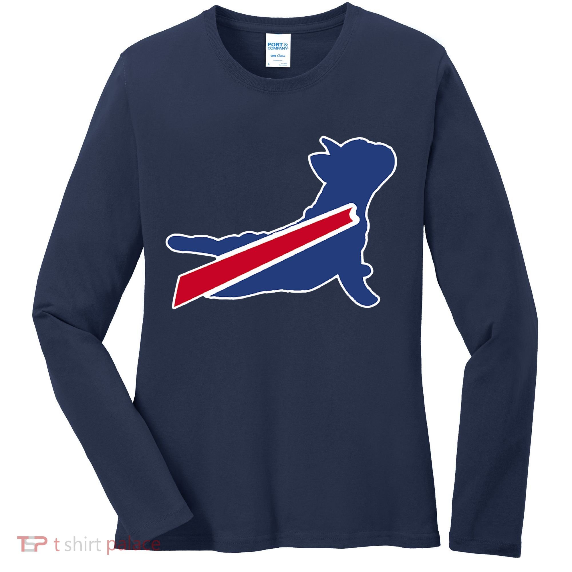 Buffalo French Bulldog Women's Long Sleeve Shirt