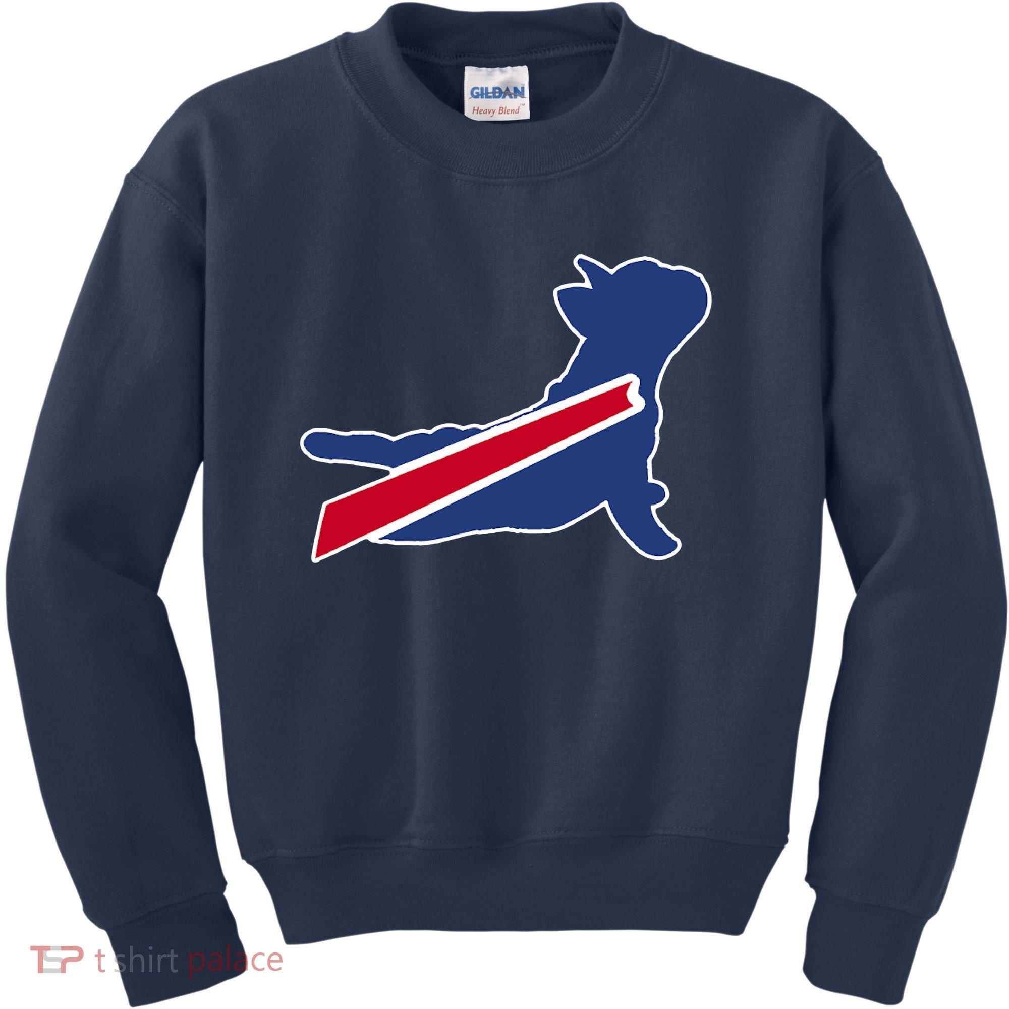 Buffalo French Bulldog Kids Sweatshirt