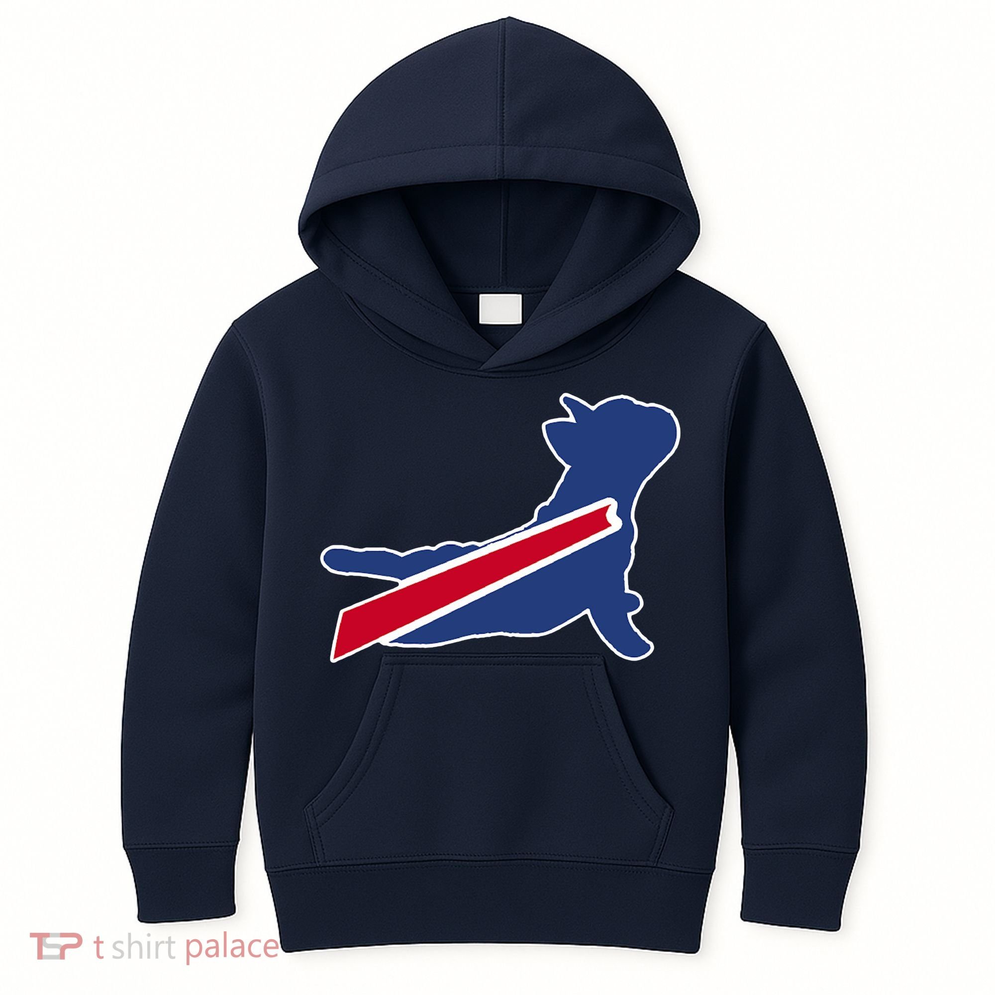Buffalo French Bulldog Kids Hoodie