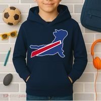 Buffalo French Bulldog Kids Hoodie thumb 2