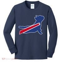 Buffalo French Bulldog Kids Long Sleeve Shirt thumb 0