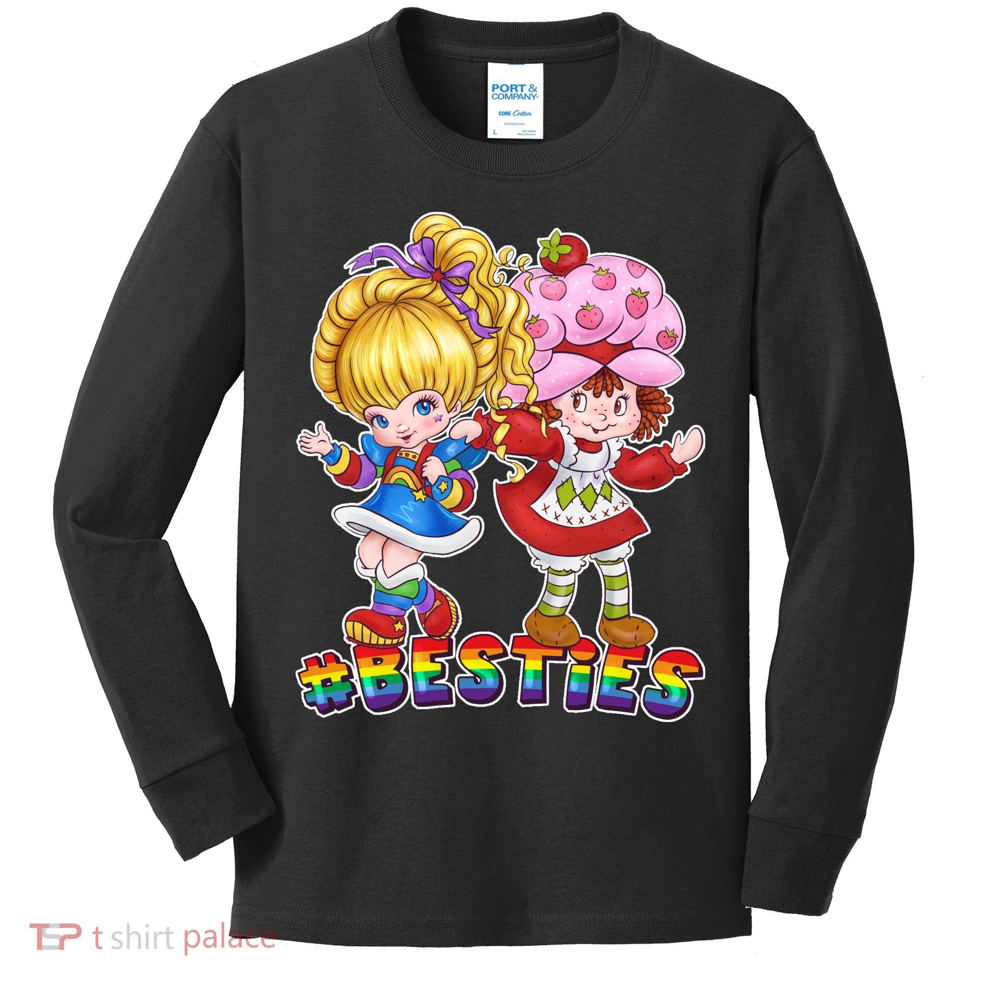 Besties Best Friends Classic TV Show Kids Long Sleeve Shirt