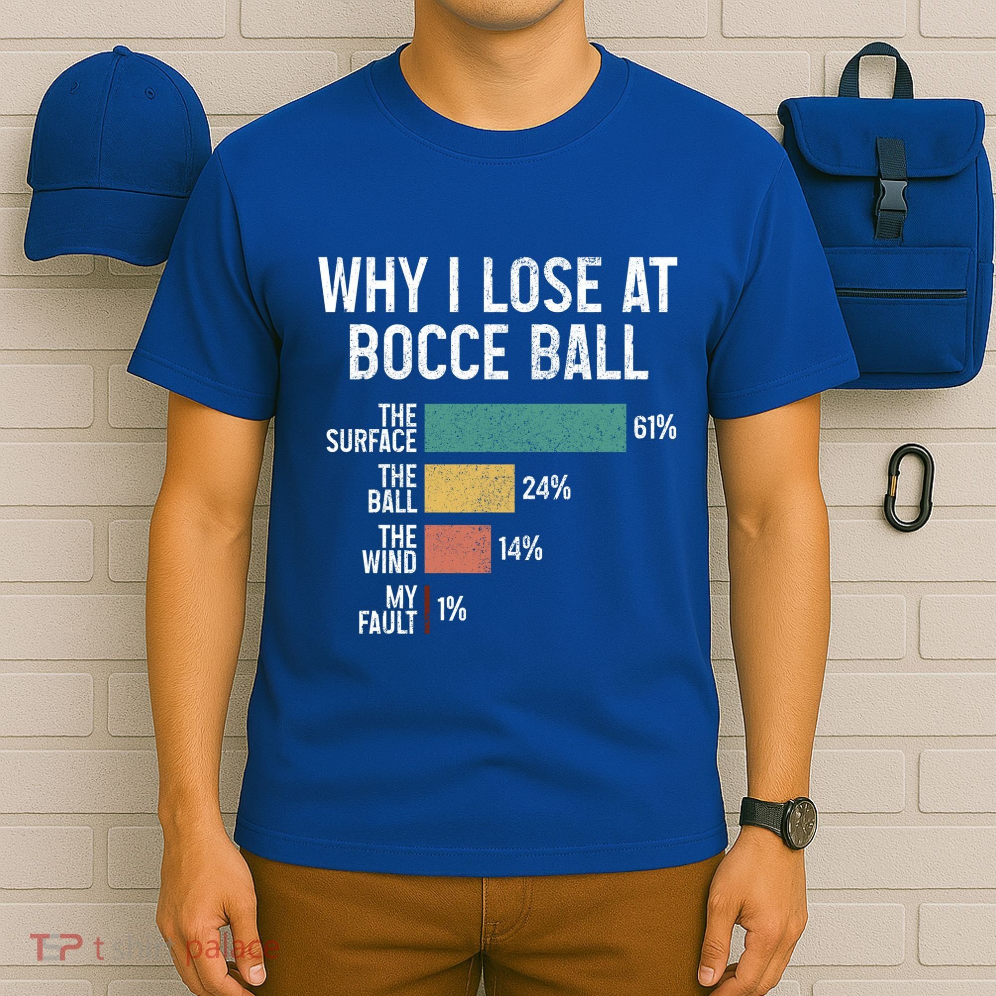 Bocce Ball Funny Why I Lose At Bocce Ball Vintage Cute Gift T-Shirt