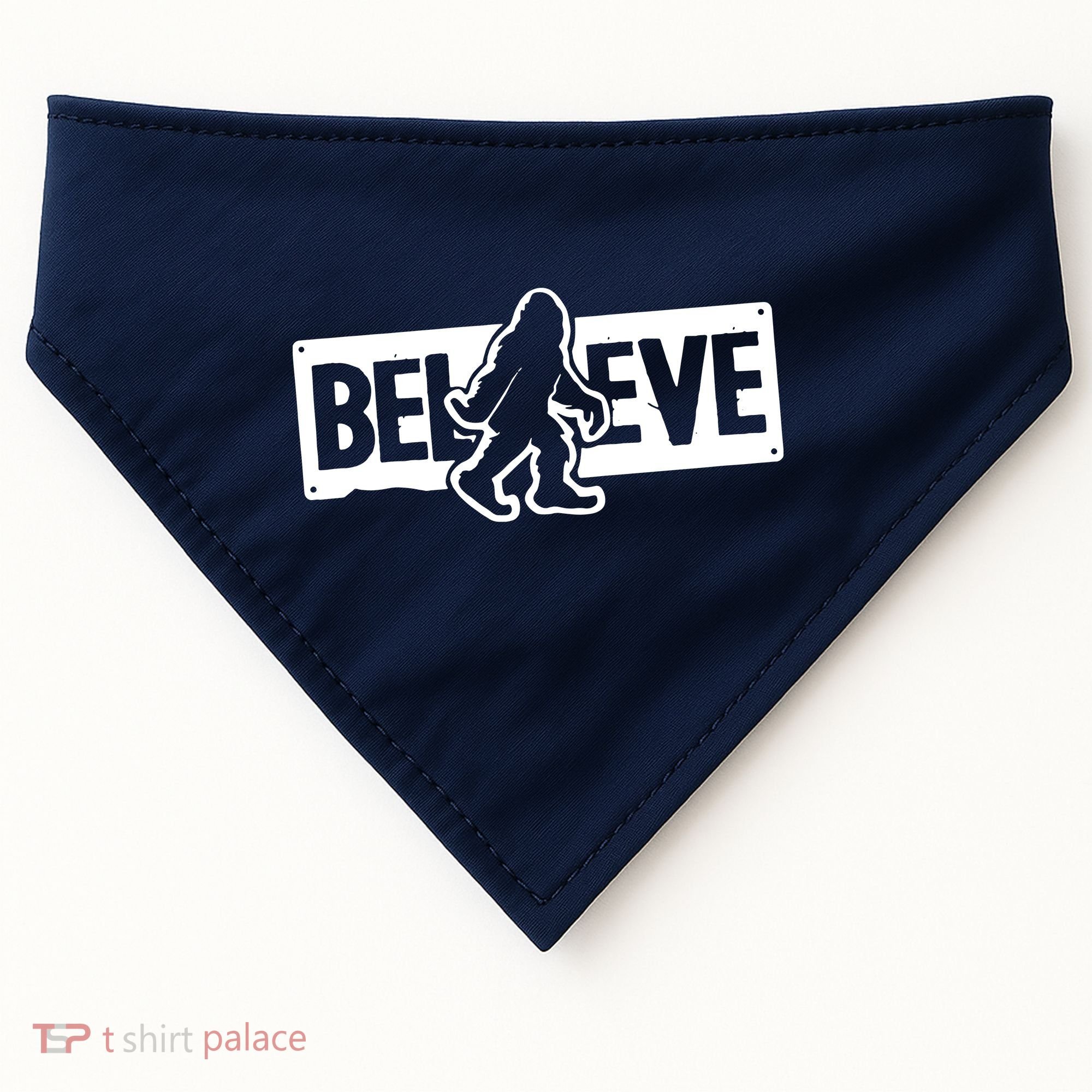 Believe Big Foot Sasquatch Bigfoot USA-Made Doggie Bandana