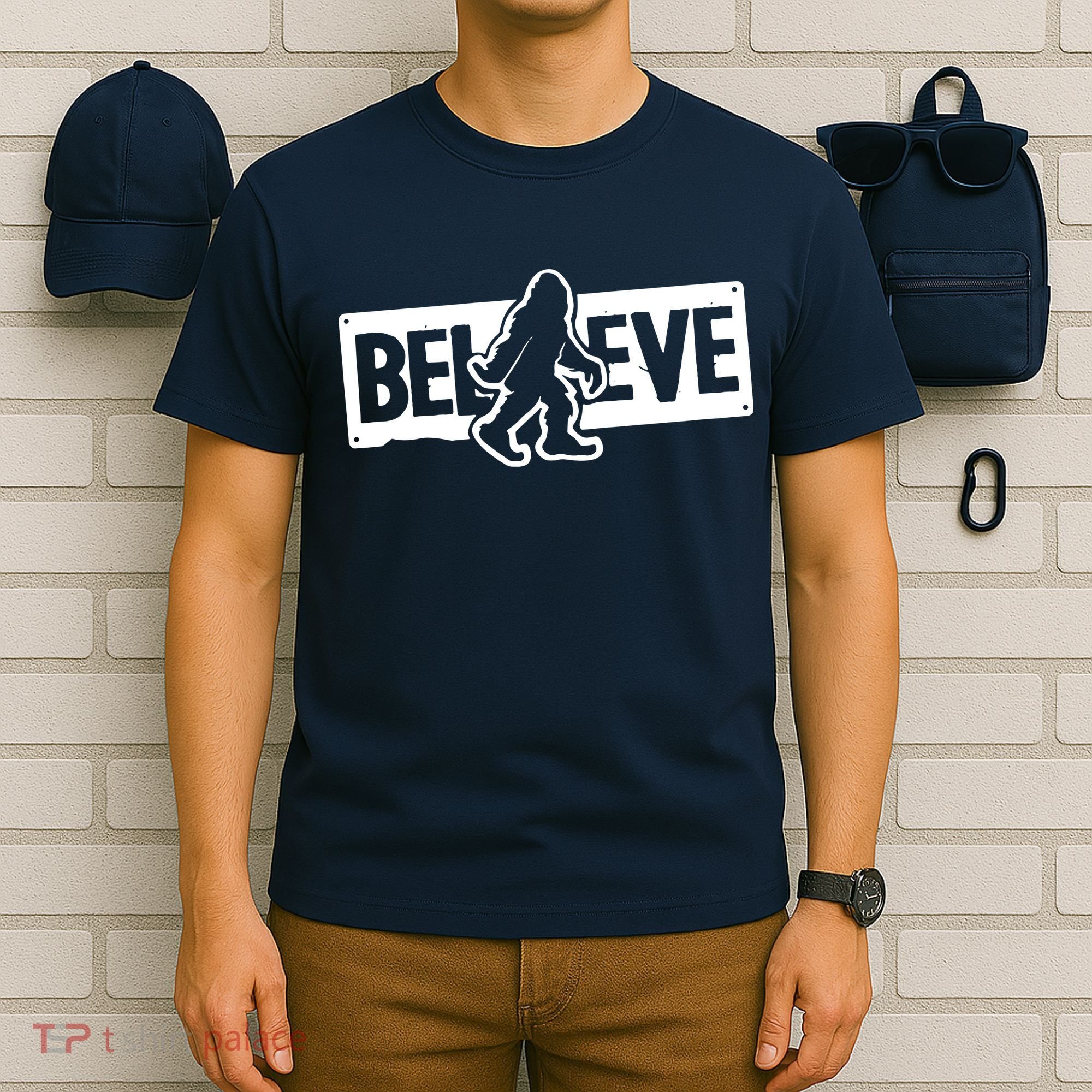 Believe Big Foot Sasquatch Bigfoot T-Shirt