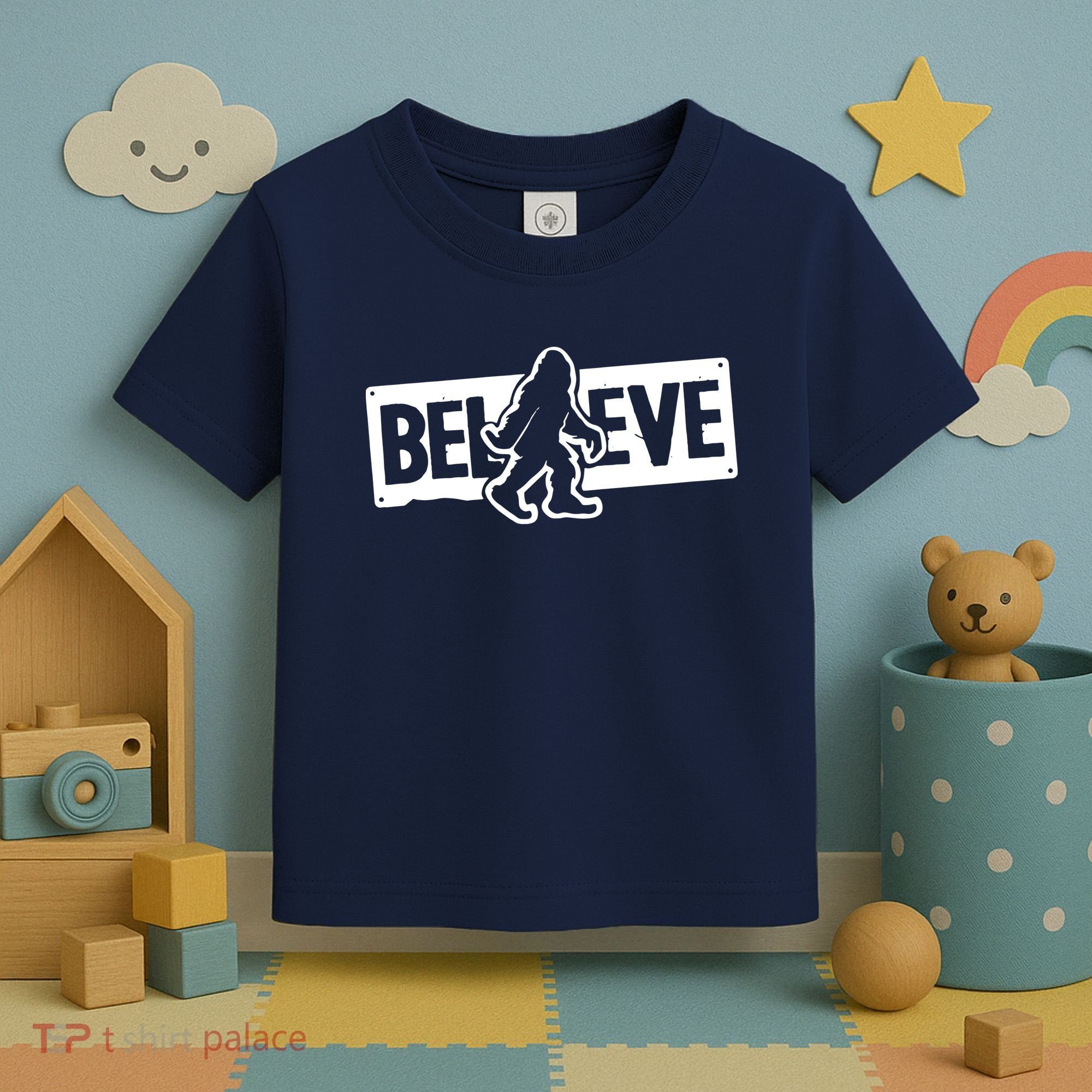 Believe Big Foot Sasquatch Bigfoot Toddler T-Shirt
