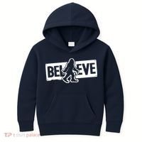 Believe Big Foot Sasquatch Bigfoot Kids Hoodie thumb 0