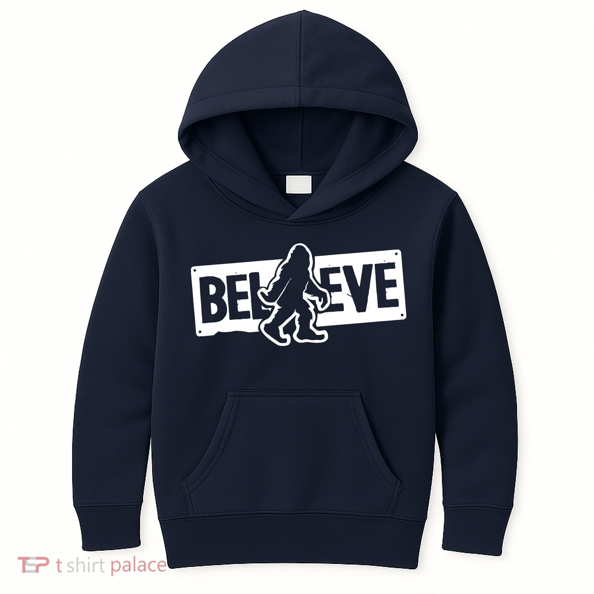 Believe Big Foot Sasquatch Bigfoot Kids Hoodie