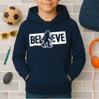 Believe Big Foot Sasquatch Bigfoot Kids Hoodie thumb 2