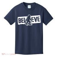 Believe Big Foot Sasquatch Bigfoot Kids T-Shirt thumb 0