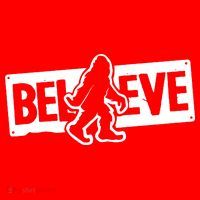 Believe Big Foot Sasquatch Bigfoot Santa Hat thumb 1