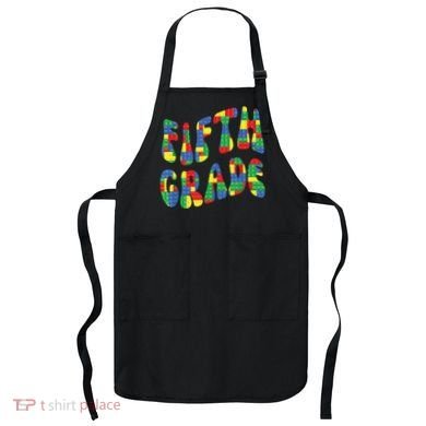 Building Bricks Fifth Grade 5 Boy Teacher Master Builder Apron