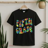 Building Bricks Fifth Grade 5 Boy Teacher Master Builder T-Shirt thumb 2