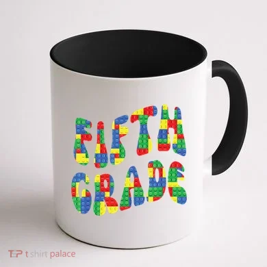 Building Bricks Fifth Grade 5 Boy Teacher Master Builder Coffee Mug back