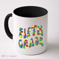 Building Bricks Fifth Grade 5 Boy Teacher Master Builder Coffee Mug thumb 0