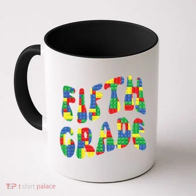 Building Bricks Fifth Grade 5 Boy Teacher Master Builder Coffee Mug