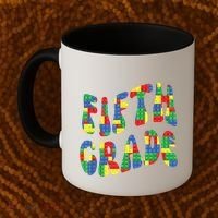Building Bricks Fifth Grade 5 Boy Teacher Master Builder Coffee Mug thumb 2