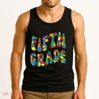 Building Bricks Fifth Grade 5 Boy Teacher Master Builder Tank Top thumb 3