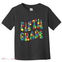 Building Bricks Fifth Grade 5 Boy Teacher Master Builder Toddler T-Shirt thumb 0