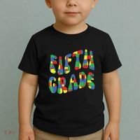 Building Bricks Fifth Grade 5 Boy Teacher Master Builder Toddler T-Shirt thumb 2