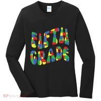 Building Bricks Fifth Grade 5 Boy Teacher Master Builder Women's Long Sleeve Shirt thumb 0