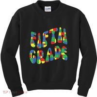 Building Bricks Fifth Grade 5 Boy Teacher Master Builder Kids Sweatshirt thumb 0