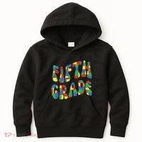 Building Bricks Fifth Grade 5 Boy Teacher Master Builder Kids Hoodie thumb 0