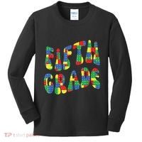 Building Bricks Fifth Grade 5 Boy Teacher Master Builder Kids Long Sleeve Shirt thumb 0