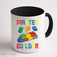 Brick Builder Funny Blocks Building Master Builder Toys Coffee Mug thumb 1