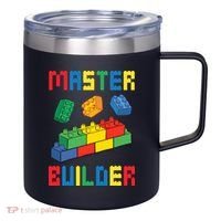 Brick Builder Funny Blocks Building Master Builder Toys 12oz Stainless Steel Coffee Mug thumb 0