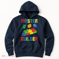 Brick Builder Funny Blocks Building Master Builder Toys Hoodie thumb 0