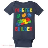 Brick Builder Funny Blocks Building Master Builder Toys Baby Bodysuit thumb 0