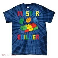 Brick Builder Funny Blocks Building Master Builder Toys Tie-Dye T-Shirt thumb 0