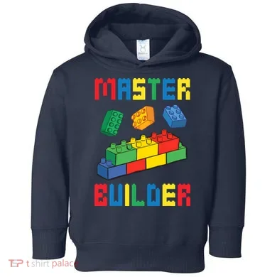 Brick Builder Funny Blocks Building Master Builder Toys Toddler Hoodie